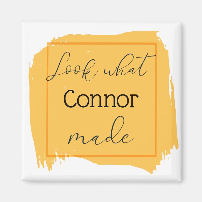 Look What I Made Personalised  Magnet (Front)