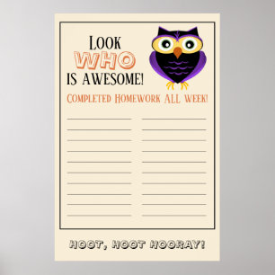 Look WHO is Awesome 24" x 36" Poster