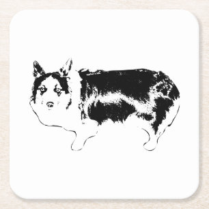 Look Who’s Watching Square Paper Coaster