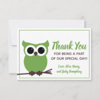 Look Whooo is Almost Due!  Green Owl