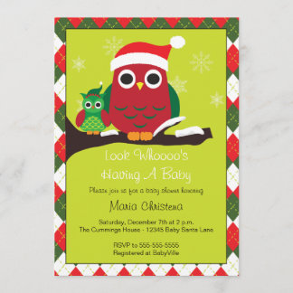 Look Whoooo's Having A Baby Shower Invitation