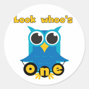 Look Whoo's 1 Tshirts and Gifts Classic Round Sticker