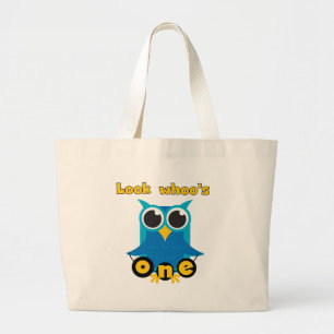 Look Whoo's 1 Tshirts and Gifts Large Tote Bag