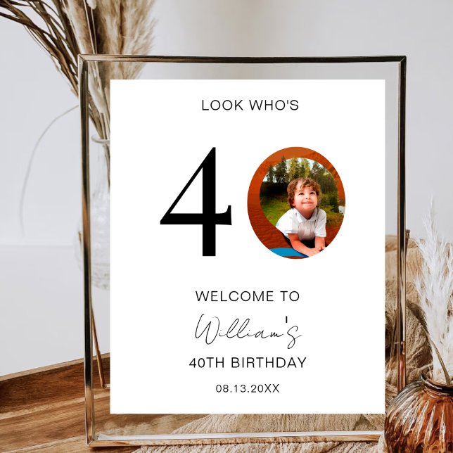 Look Who's 10th 20th 30th 40th 50th 60th Birthday Poster (Creator Uploaded)