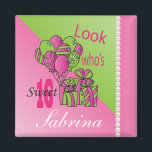 Look Who's 16 | 16th Birthday Magnet<br><div class="desc">16th Birthday | Sweet Sixteen. 100% Customise-able. Fill in the box(es) or Click on the CUSTOMIZE IT button to change, move, delete or add any of the text or graphics. If you have any questions about this product or any other DesignsbyDonnaSiggy Products please contact me at siggyscott@comcast.net. I'll be happy...</div>