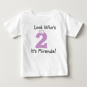 Look Who's 2 Customisable Birthday Tshirt