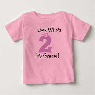 Look Who's 2 Customisable Birthday Tshirt