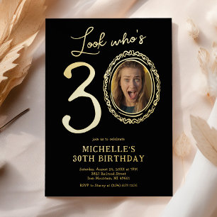 Look Who's 30 Photo Adult Birthday