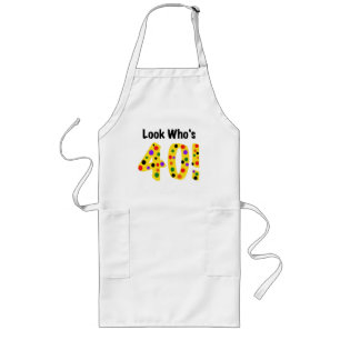 Look Who's 40 Long Apron