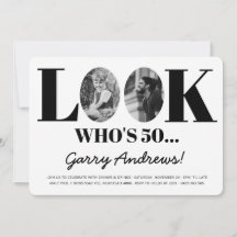 Look Who's 50 | 50th Invitation