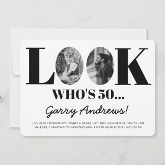 Look Who's 50 | 50th Invitation