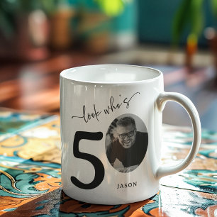 'Look Who's 50' Stylish 50th Birthday Coffee Mug