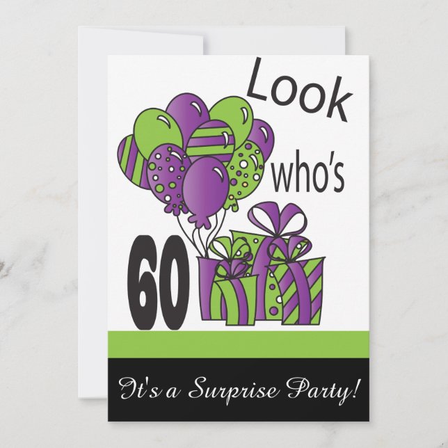 Look Who's 60 | 60th Birthday Invitation (Front)