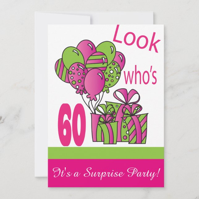 Look Who's 60 | 60th Birthday Invitation (Front)