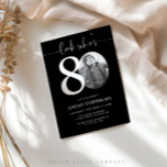 Look Who's 80 | Black 80th Birthday Invite<br><div class="desc">Celebrate your milestone 80th birthday with timeless style using this black Look Who’s 80 invitation! Featuring a sleek, modern design this black invitation is perfect for those who prefer simplicity with a touch of elegance. Fully customizable, you can easily add your party details to create a personal and sophisticated invite...</div>