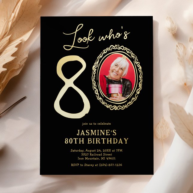 Look Who's 80 Photo Adult Birthday (Creator Uploaded)