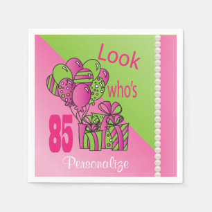 Look Who's 85 85th Birthday Napkin