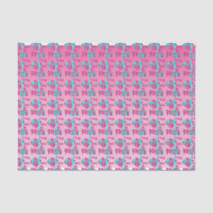 Look Who's 90 90th Birthday2 Pink and Turquoise Tissue Paper