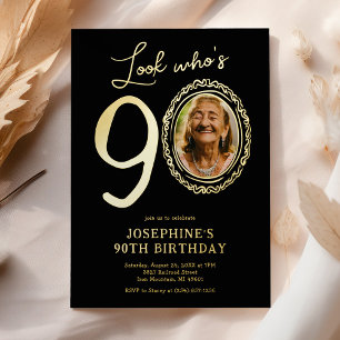 Look Who's 90 Photo Adult Birthday
