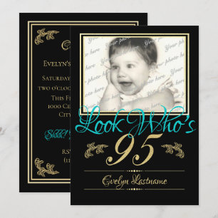 Look Who's 95 Photo Invitation