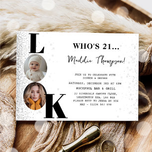 Look Who's Birthday Photo Invitation