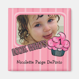 Look Who's Having A Pink Birthday! Magnet