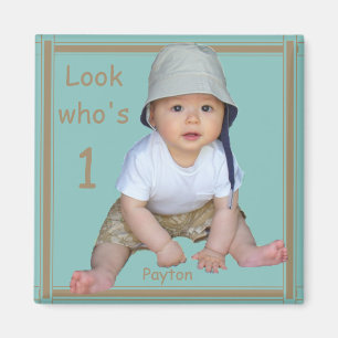 Look Who's One Enhanced Version Magnet