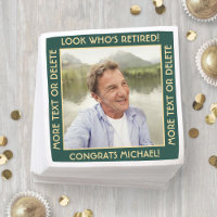 Look Who's Retired Green Retirement Party Photo