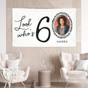 Look Who's Sixty Photo 60th Birthday Banner