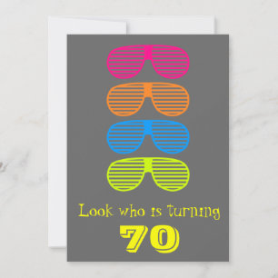 Look who's Turning 70 Invitation