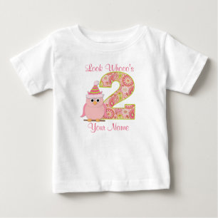 Look Who's Two Girls Birthday Shirt