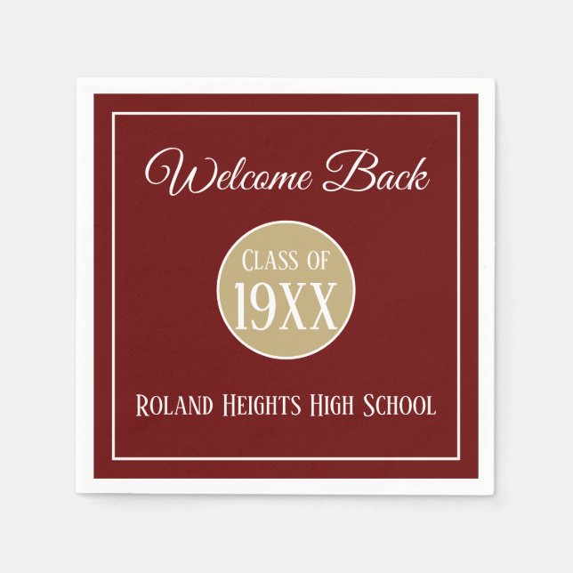 Look! Your Class Reunion napkins (Front)