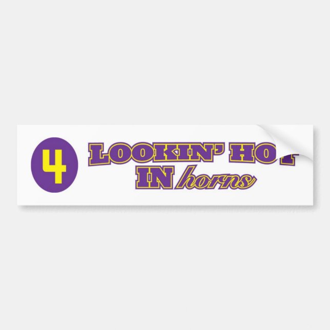 Lookin' hot bumper sticker (Front)