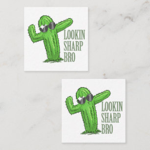 Lookin Sharp Bro Square Business Card