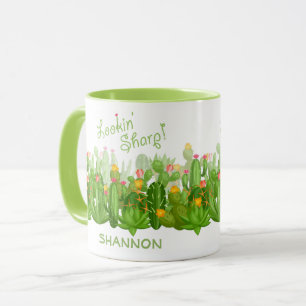 Lookin' Sharp Desert Cactus Blossom   Personalised Mug