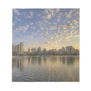 Looking across False Creek at the skyline of Notepad