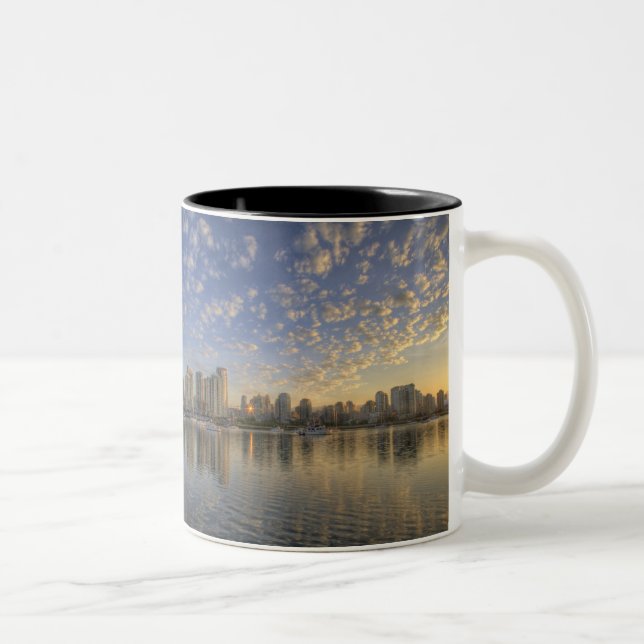 Looking across False Creek at the skyline of Two-Tone Coffee Mug (Right)