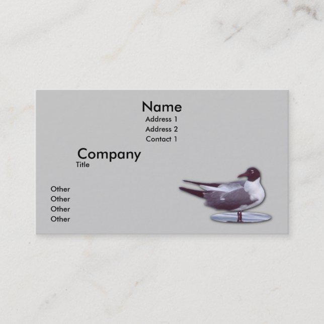Looking back business card (Front)