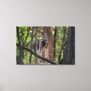 Looking Back Painterly Canvas Print