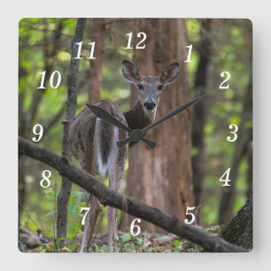 Looking Back Painterly Wall Clock