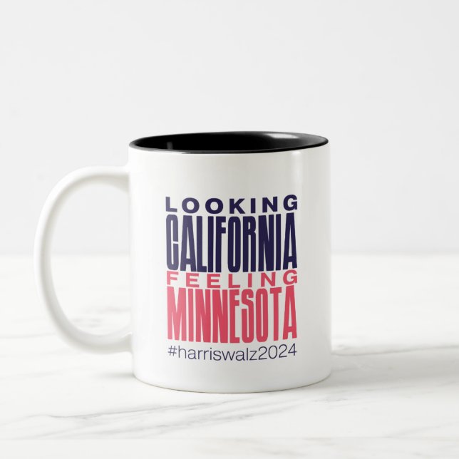 Looking California Feeling Minnesota Mug (Left)