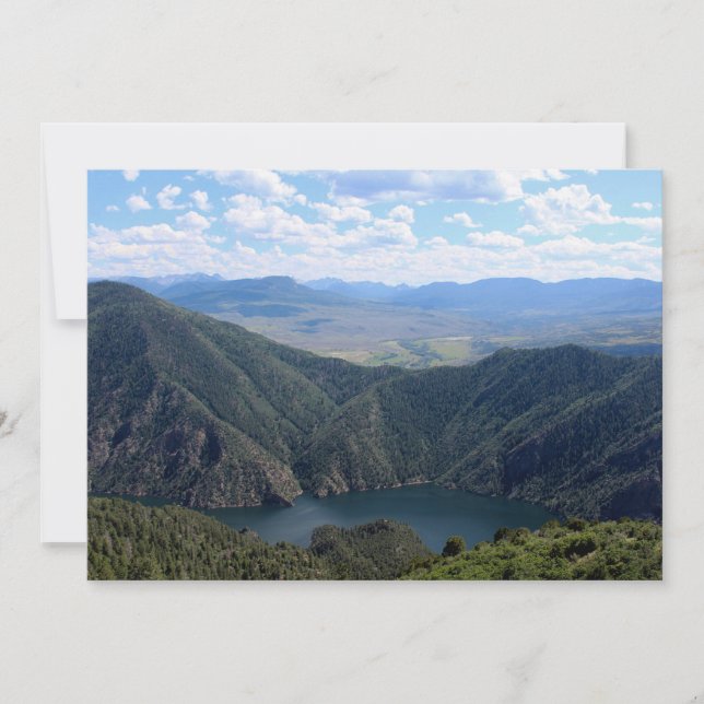 Looking Down at the Gunnison Card (Front)