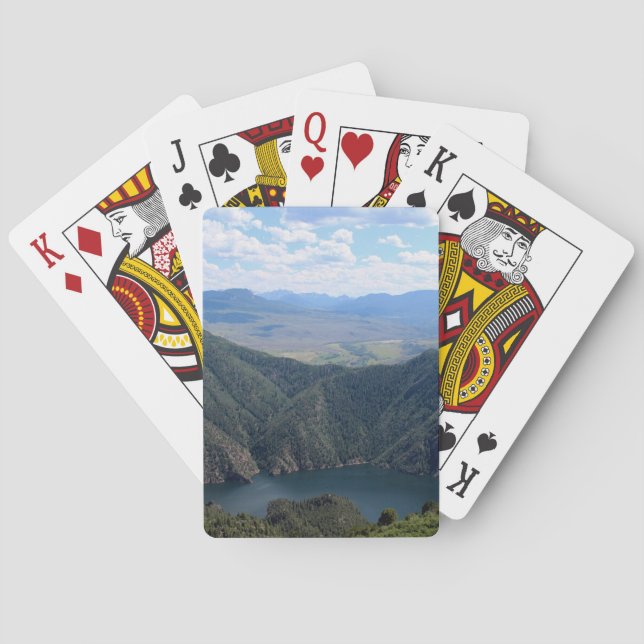 Looking Down at the Gunnison River Playing Cards (Back)