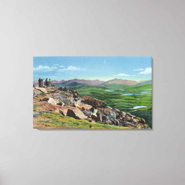 Looking Down from Whiteface Memorial Hwy Canvas Print (Front)