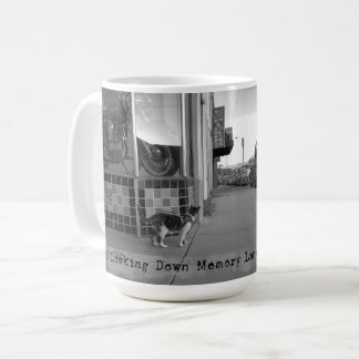 Looking down memory lane cat mug