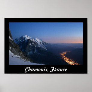 Looking Down Over Chamonix, France Poster