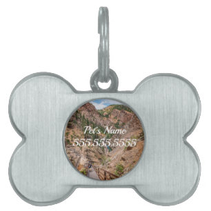 Looking Down Seven Falls Stairs Pet ID Tag