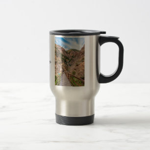 Looking Down Seven Falls Stairs Travel Mug