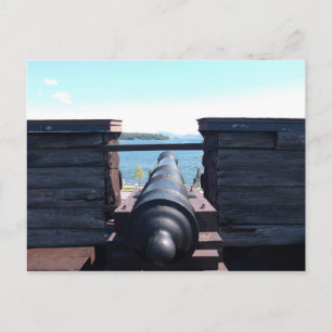 Looking Down the Barrel Postcard