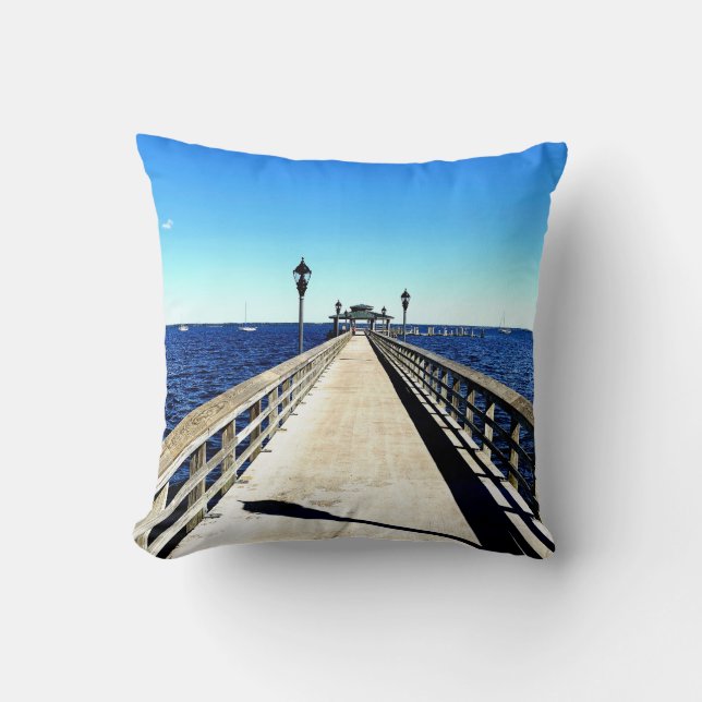 Looking Down The Pier Cushion (Front)